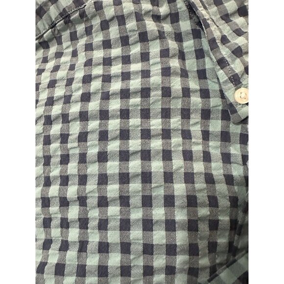 LL Bean Traditional Fit L Tall Polo Style Shirt Mens Plaid 100% Cotton ID 300191 - Picture 4 of 4